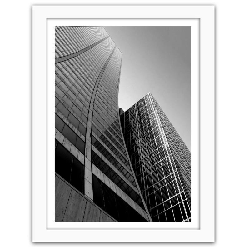 Gerahmtes Poster Glass Skyscrapers