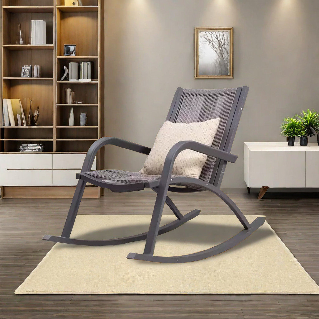 Comfort Zone Furniture.e Elegant PE Rope Rocking Chair Rocking Chair ...