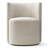 Modern Barrel Back Upholstered Dining Chairs with Hidden Casters-842720416