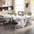  Dolliver 78.74" Extra Long Double Computer Desk With Unique Metal Legs （Only Desk)-720939359