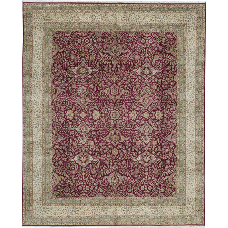India One-of-a-Kind Rectangle 12'3" X 14'10" Hand Knotted Area Rug