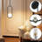 2-Pack Black Oval Opal Glass Pendant Lights – Adjustable Height Hardwired for Kitchen Island, Dining Room, Bedroom-1316278633-1316754526