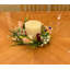 Bougeoir à fleurs artificielles multicolores de 4,25 po de diamètre intérieur, ensemble de 2
