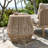 Lacey Patio Acacia Wood Side Table with Rope Base-1467633787