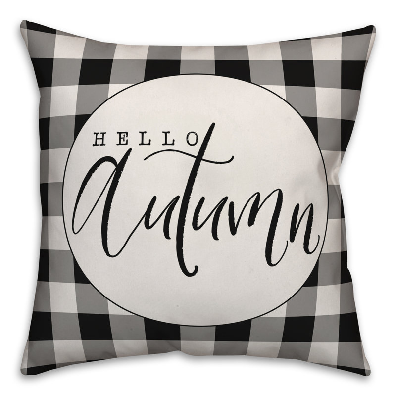 Plaid Reversible Throw Pillow, 20" x 20"