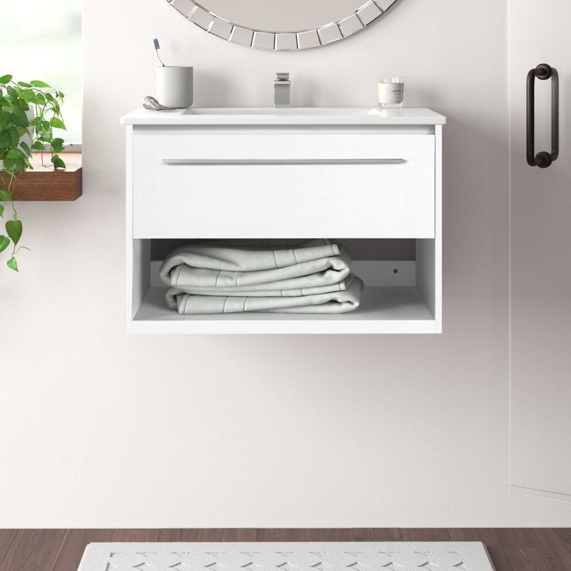 Ensemble de meuble-lavabo simple 30 po Kasper, Blanc