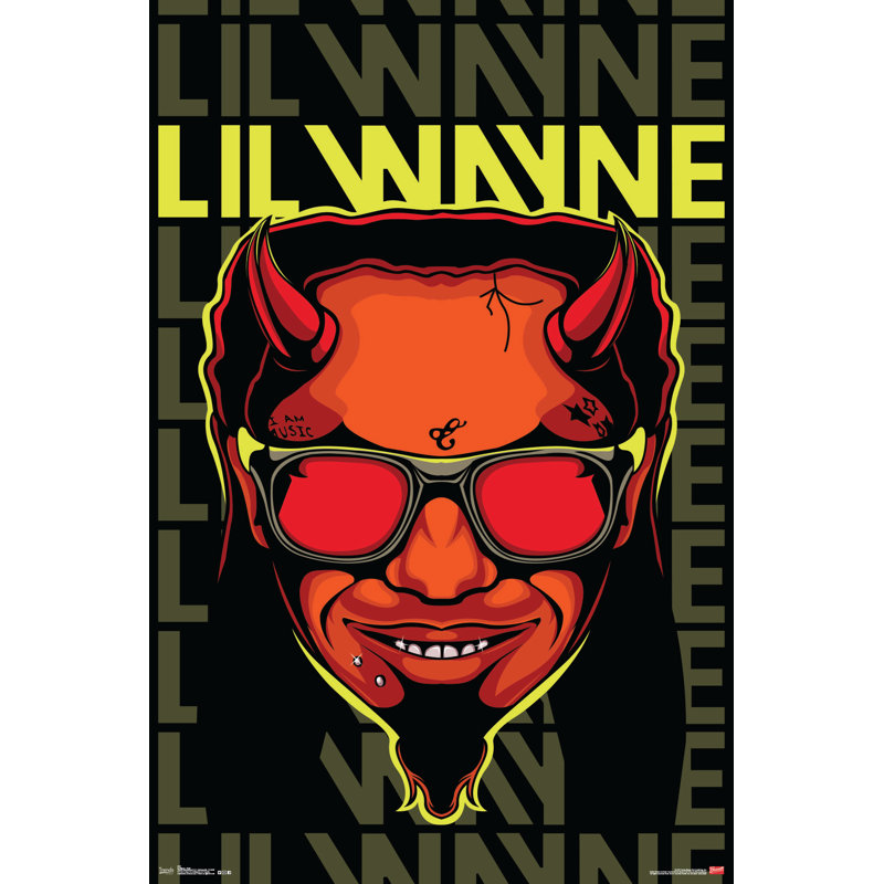 « lil wayne-devil », impression sur papier