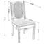 Chaise d'appoint rembourrée H 20,3 po Amando-1815462580