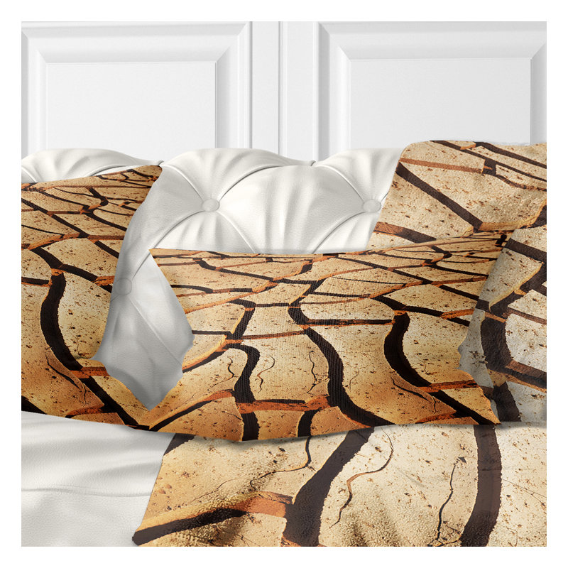 Coussin décoratif Cracked Brown