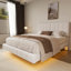 Lit flottant avec lumière White Boucle-340569308