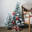 Ensemble de 2 sapins de Noël artificiels 36 po et 24 po, vert-blanc