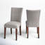 Chaise Parsons blanc cassé / gris Lancaster