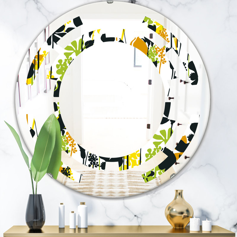 Miroir mural Space Summer Meadow Silhouettes, 31,5 po x 31,5 po