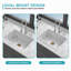 27" Undermount Single Bowl Ceramic Kitchen Sink - Dual Mount Ceramic Rectangular Deep Single Bowl Sink Basin