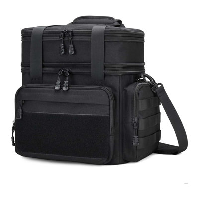 Insulated Meal Bag For Adults, Waterproof Thermal Lunch Box, Large Black Pail For Work And Travel