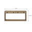 Console English Knotty Oak