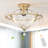 23.62'' Reversible Caged Crystal Ceiling Fan With Light Kit And Remote Control
