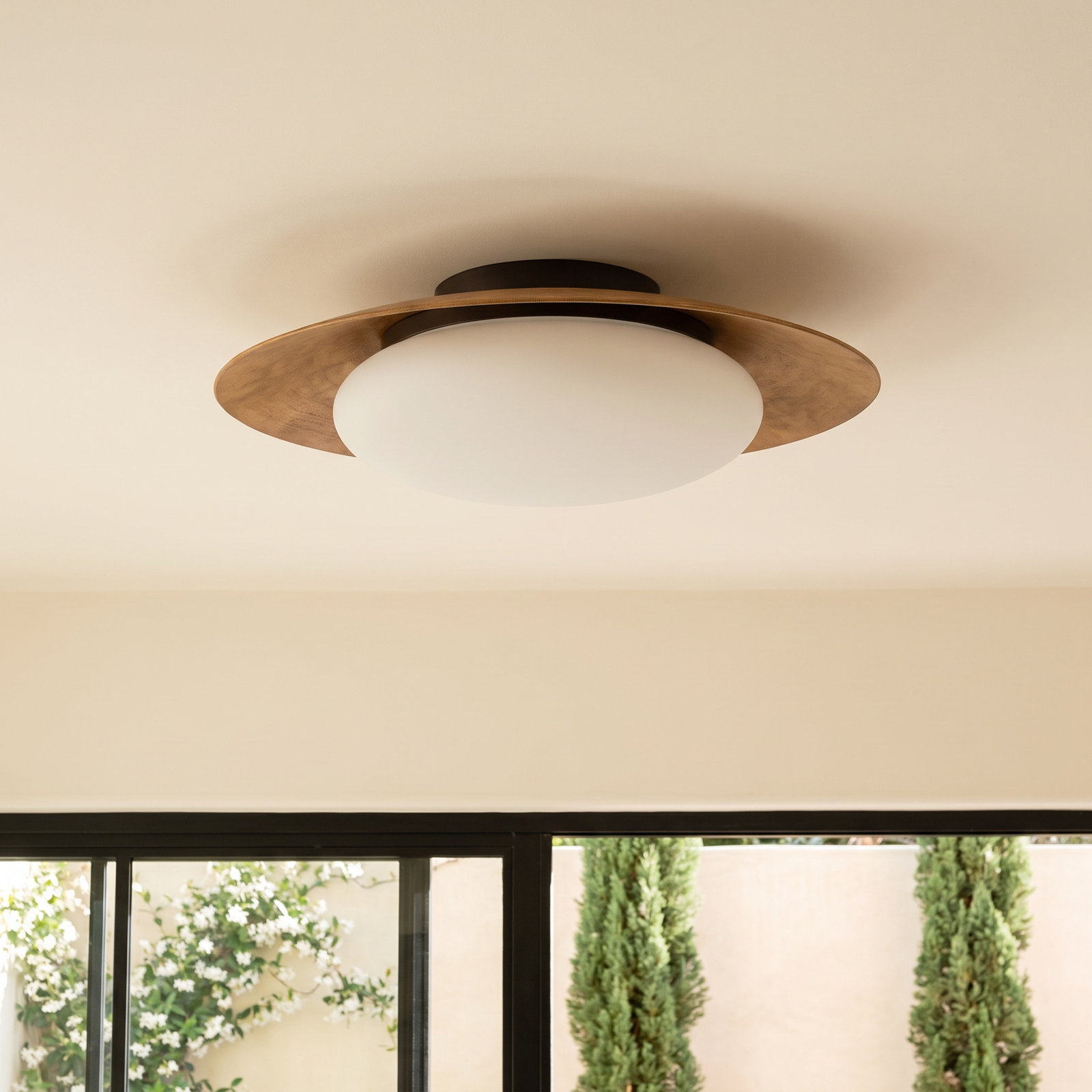 Haines 1 - Light Flush Mount, 6" H x 18" W x 18" D