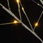 Ensemble de bouleau illuminé, arbre artificiel 4 lumières, 48 ​​lumières DEL / 5 pi 72 lumières DEL / 6 pi, 96 lumières DEL blanc chaud, arbre de Noël pour la décoration intérieure et extérieure