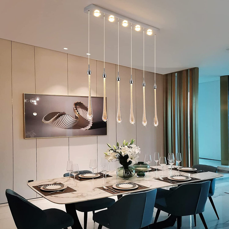 Mccolister 6 - Light Gold LED Kitchen Island Pendant