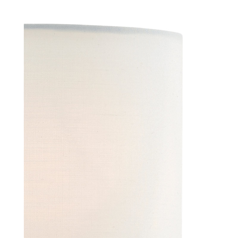 Abat-jour lustre en coton blanc, H 4 po x l 4 po x P 4 po