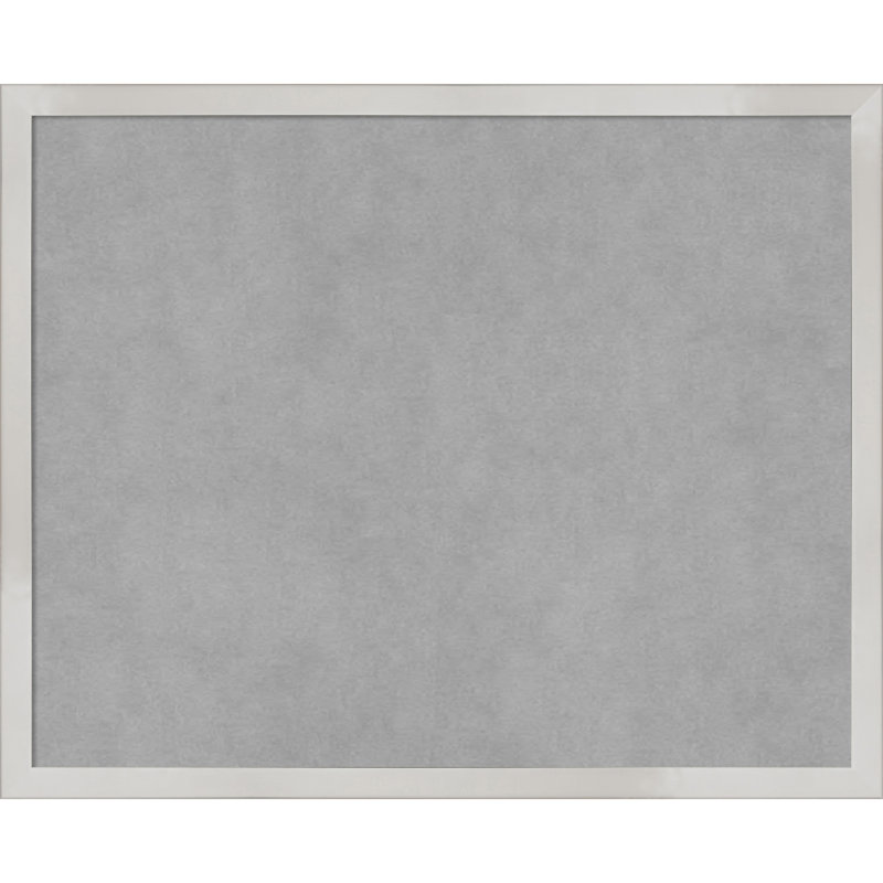 Tableau magnétique à cadre argenté Svelte, H 17 po x l 21 po