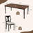 Rectangular Modern Extendable Dining Table Set With 6 Upholstered Chairs Kitchen Dining Room-725764781-725764778
