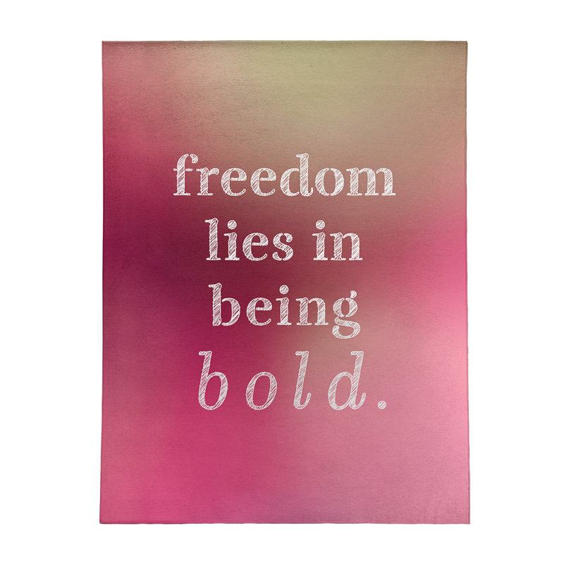 Quotes Chenille Indoor Rug, Rectangle 5' x 7'