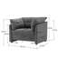 Fauteuil d'appoint simple en chenille de style moderne avec méridienne et canapé-lit pour salon, chambre à coucher-86965738
