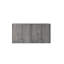 Meuble-lavabo mural en contreplaqué gris pâle de 91 cm (36 po) avec rangement à double porte, meuble seulement