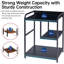 Support d'imprimante avec tablette de rangement pour l'organisation de bureau à domicile, grande table d'imprimante avec roulettes 22 x 18 pouces-115128906