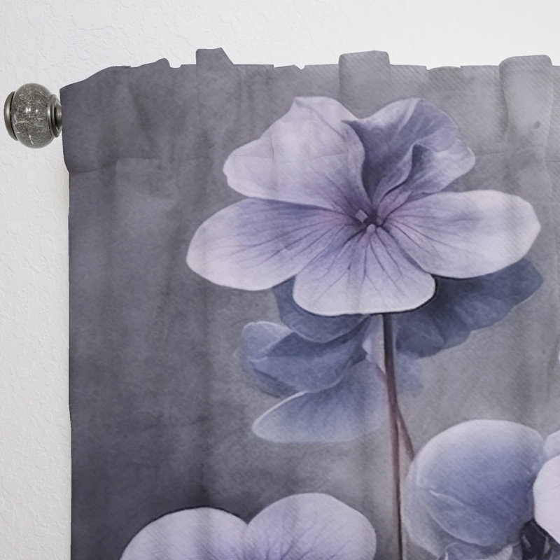Rideau mauve violet violette Dream I - rideau traditionnel - obscurcissant velours - 1 panneau, L 52 po x L 120 po