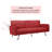 Perdue 74" Wide Futon Sofa Bed, Modern Convertible Couch Sleeper Sofa With 2 Cup Holders-2026271712