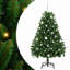 Artificial Christmas Tree with Stand Green PVC and Metal-1585784893
