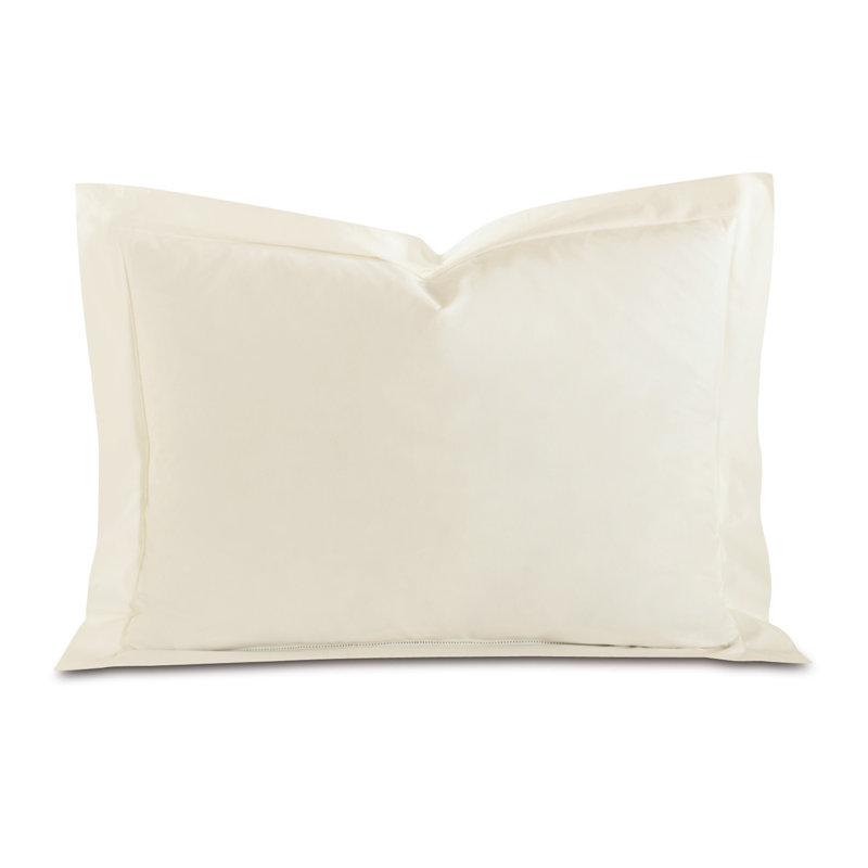 Gianna Cotton Pillow Sham, Ivory, Standard