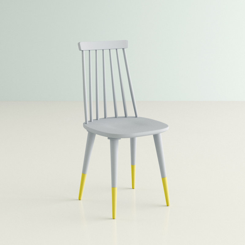 Chaise d'appoint Beckley, Gris / jaune