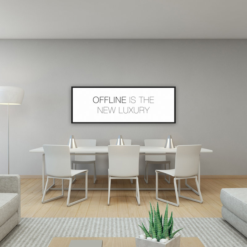 Offline is the New Luxury Canvas | Décoration de chambre à coucher, H 49,25 po x l 17,25 po