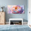 Plantes et fleurs, pivoines pastel, reproduction d'art sur toile-73015524