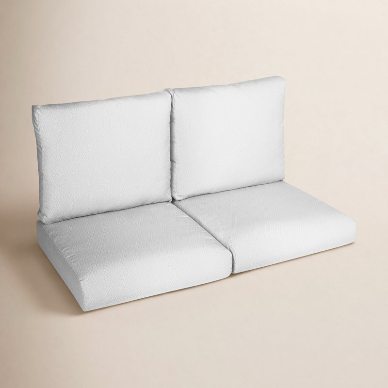 Harald Outdoor 5'' Loveseat Seat / Back Cushion