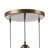 Moravian 3 - Light Brown Pool Table Lights Pendant