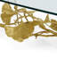 Golden Ginkgo Glass Coffee Table