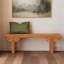 Banc en bois massif naturel sculpté