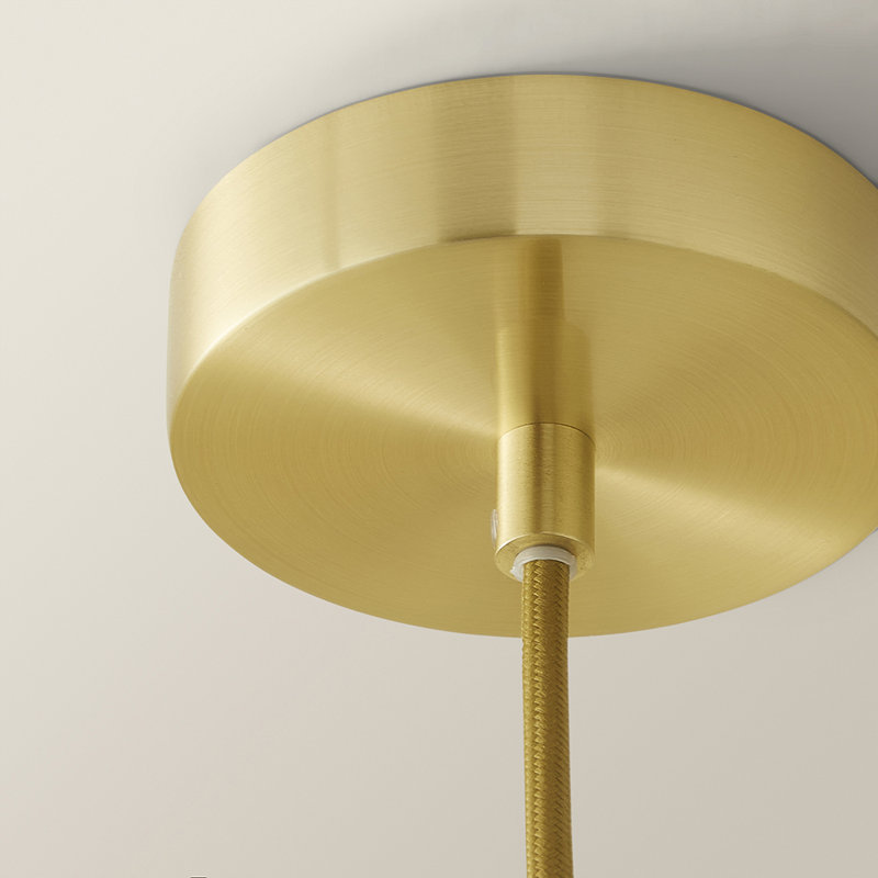 1 - Light Pendant, Yes, Brushed Gold