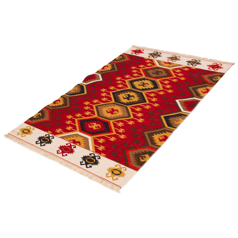 Kilim rouge Ankara 5 pi 1 po x 8 pi 0 po