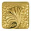 ARTS & CRAFT SQ GINKGO LEAF KNOB IN PLATE-1782010206-1782010200