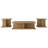 3-Piece Modular Coffee Table Set with Rustic Storage Design