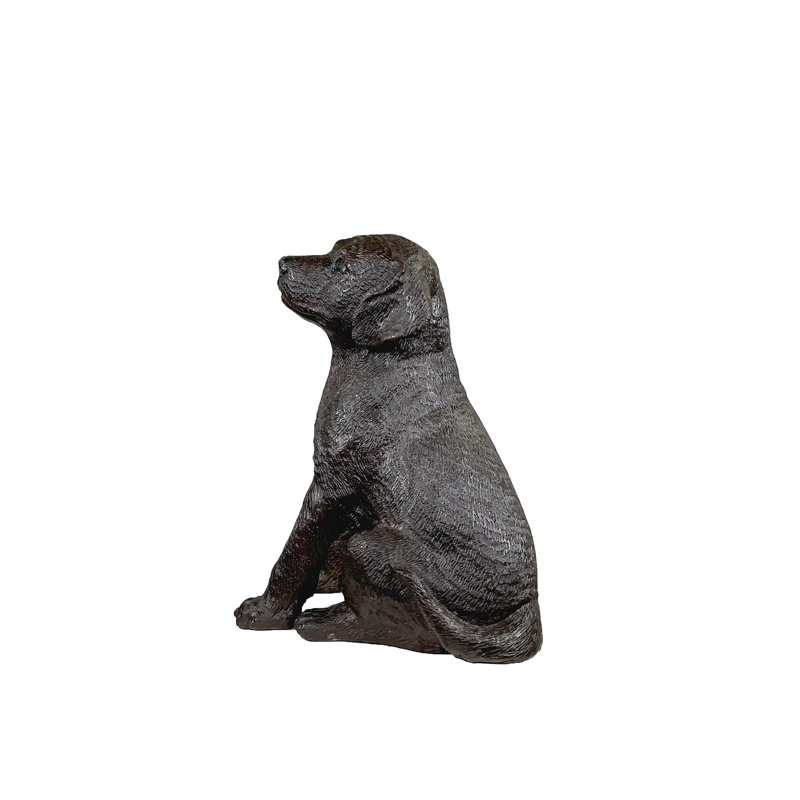 Dog Labrador Metal Garden Statue