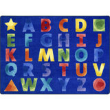 Tapis à motifs alphabet aquarelle Kid Essentials