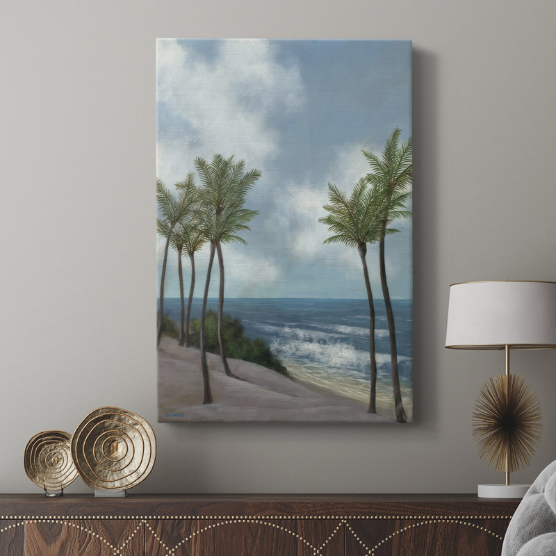 Coastal Palm Tree I - galerie sur mesure, H 12 po x l 8 po