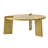 Isabel Gaitano Modern Coffee Table with Brass Finish Tripod Base-1581094900
